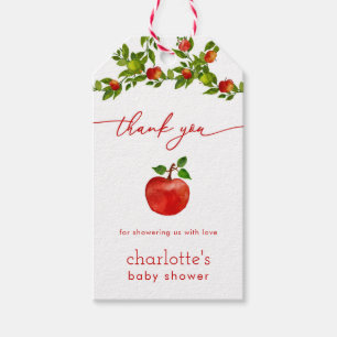 Herfst Apple Baby shower Favor Tag Cadeaulabel