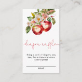 Herfst Apple Baby shower Luier Raffle Informatiekaartje (Voorkant)