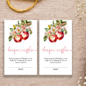 Herfst Apple Baby shower Luier Raffle Informatiekaartje