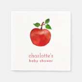 Herfst Apple Baby shower Papieren servetten (Voorkant)