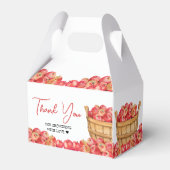 Herfst Apple Basket Baby shower Bedankdoosjes (Achterkant)