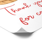 Herfst Apple Basket Baby shower Bedankt voor uw ko Poster (Hoek)