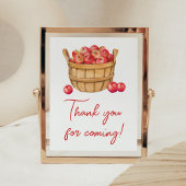 Herfst Apple Basket Baby shower Bedankt voor uw ko Poster