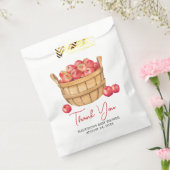 Herfst Apple Basket Baby shower Bedankzakje (Gezegeld)