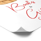 Herfst Apple Basket Baby shower Boeken en geschenk Poster (Hoek)