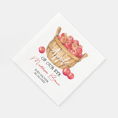 Herfst Apple Basket Baby shower Servet (Hoek)