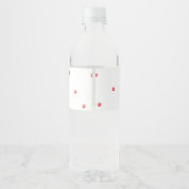 Herfst Apple Basket Baby shower Waterfles Etiket (Achterkant)