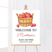 Herfst Apple Basket Baby shower Welkom Poster