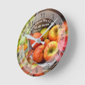 Herfst Apple Basket "Bless the Lord" altijd Ronde Klok (Hoek)