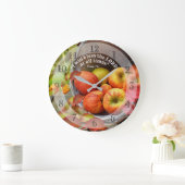 Herfst Apple Basket "Bless the Lord op elk moment" Grote Klok (Huis)