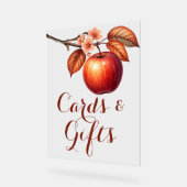 Herfst Apple Bruiloft Bruidsshower Kaarten & Cadea Acryl Bord (Hoek)
