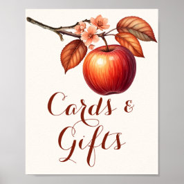 Herfst Apple Bruilofts Bruiloftskaarten & Cadeaus  Poster
