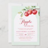 Herfst Apple Harvest Boho Coed Groen Baby shower Kaart (Voorkant)