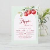 Herfst Apple Harvest Boho Coed Groen Baby shower Kaart (Staand voorkant)