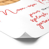 Herfst Apple Mand Baby shower Moeder Osa Bar Poster (Hoek)