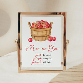 Herfst Apple Mand Baby shower Moeder Osa Bar Poster