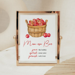 Herfst Apple Mand Baby shower Moeder Osa Bar Poster