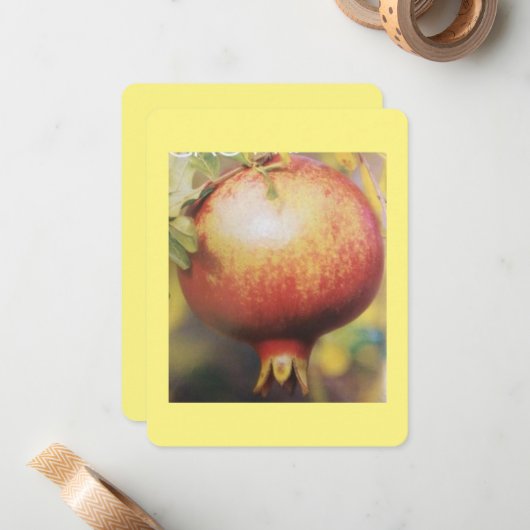 Herfst Apple Note Card Notitiekaartje (Voorkant / Achterkant in situ)