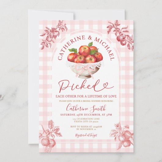 Herfst Apple Orchard Vrijgezellenfeest plukte elka Kaart (Voorkant)