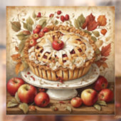 Herfst Apple Pie Window Cling Raamsticker (Vel 2)
