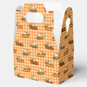 Herfst Apple Pumpkin en Pecan Pie Pattern Bedankdoosjes (Geopend)