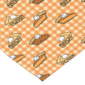 Herfst Apple Pumpkin en Pecan Pie Pattern Korte Tafelloper (Hoek)