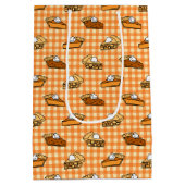 Herfst Apple Pumpkin en Pecan Pie Pattern Medium Cadeauzakje (Achterkant)