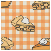 Herfst Apple Pumpkin en Pecan Pie Pattern Stof (Close Up)