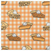 Herfst Apple Pumpkin en Pecan Pie Pattern Stof (Swatch)
