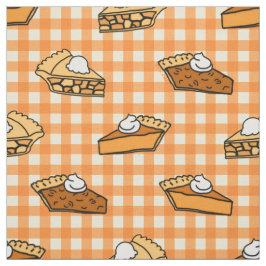 Herfst Apple Pumpkin en Pecan Pie Pattern Stof