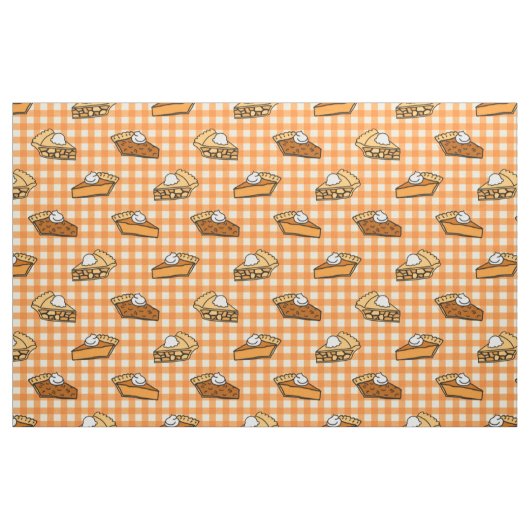 Herfst Apple Pumpkin en Pecan Pie Pattern Stof (Fat Quarter)