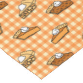 Herfst Apple Pumpkin en Pecan Pie Pattern Tafelkleed (Gekanteld)