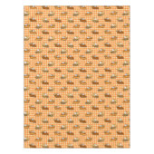 Herfst Apple Pumpkin en Pecan Pie Pattern Tafelkleed (Voorkant)