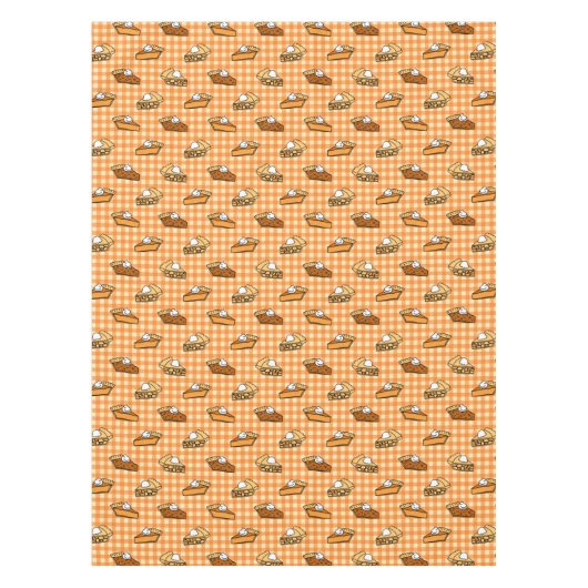 Herfst Apple Pumpkin en Pecan Pie Pattern Tafelkleed (Voorkant)