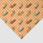 Herfst Apple Pumpkin en Pecan Pie Pattern Tissuepapier (Detail)