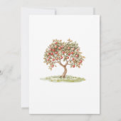 Herfst Apple van onze ogen Baby shower Kaart (Achterkant)