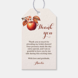 Herfst Apple Vrijgezellenfeest Bedankt Cadeaulabel