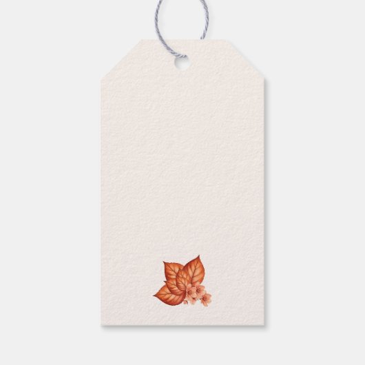 Herfst Apple Vrijgezellenfeest Bedankt Cadeaulabel (Achterkant)