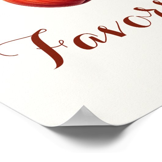 Herfst Apple Vrijgezellenfeest geeft de voorkeur a Poster (Hoek)