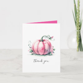 Herfst Aquarel Bedankkaart Feestdagen Kaart