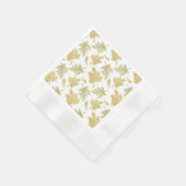 Herfst Aquarel Bladeren Papieren Servet (Hoek)