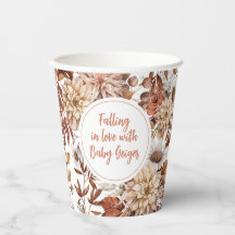 Herfst Aquarel Bloem Baby Shower