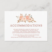 Herfst Aquarel Bloem Bruiloft Accommodatie Informatiekaartje (Voorkant)