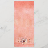 Herfst Aquarel Bloem Terracotta Geel Menu (Achterkant)