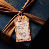 Herfst Aquarel Bloemen Bruiloft Favor Cadeaulabel