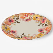 Herfst Aquarel Bloemen Papieren Bord (Gekanteld)