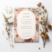 Herfst Aquarel Boho Bruiloft Save the Date