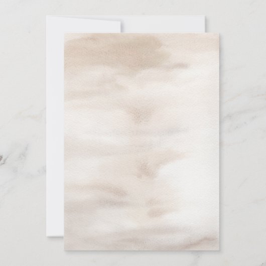 Herfst Aquarel Boho Bruiloft Save the Date (Achterkant)