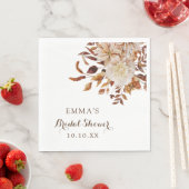 Herfst Aquarel Botanische Bruiloftsborrel Servet (Insitu)