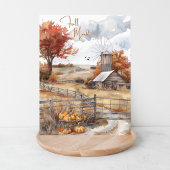 Herfst Aquarel Herfststemming op het Platteland Briefkaart